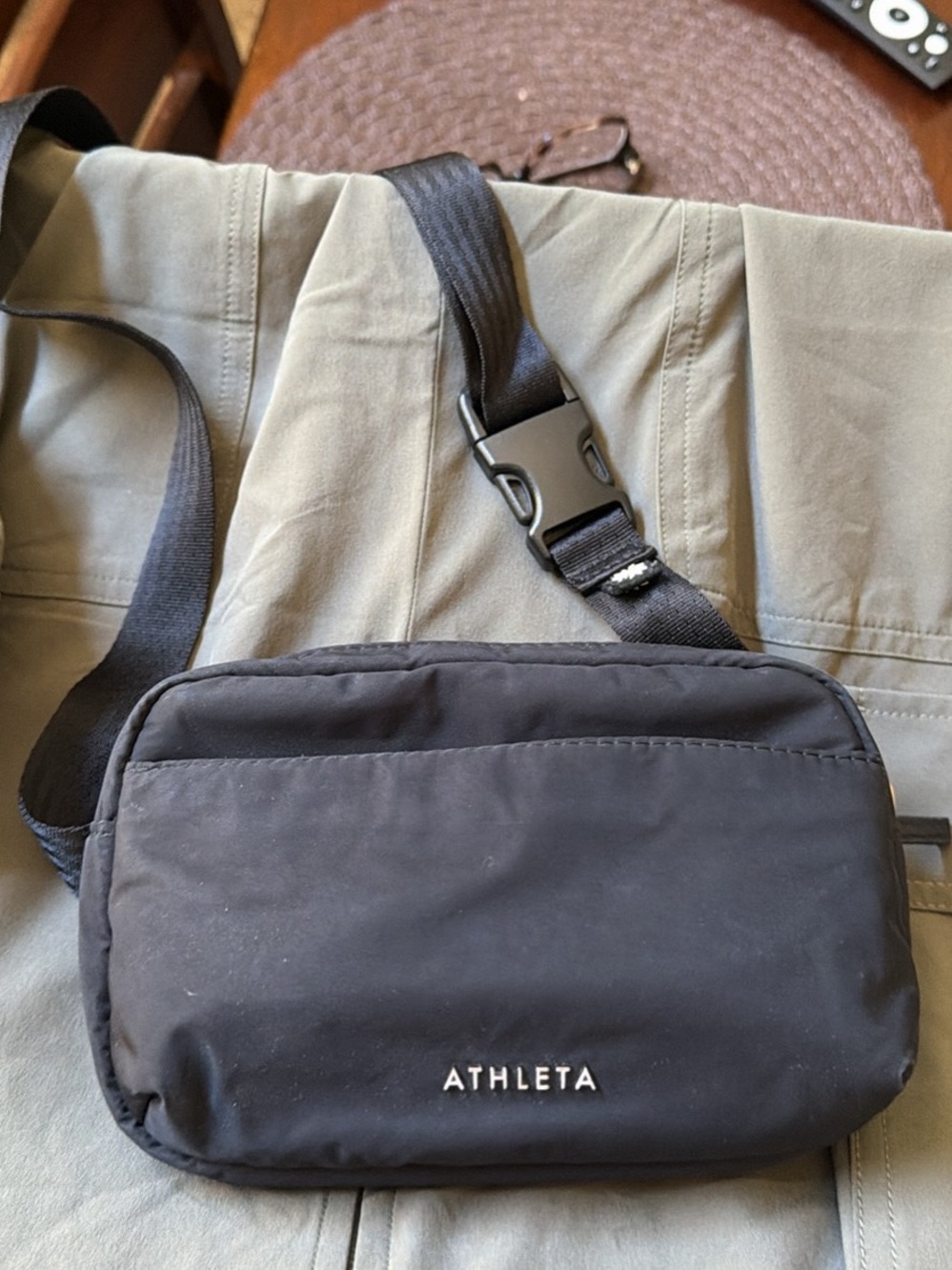 Athleta Black Crossbody Sling Bag